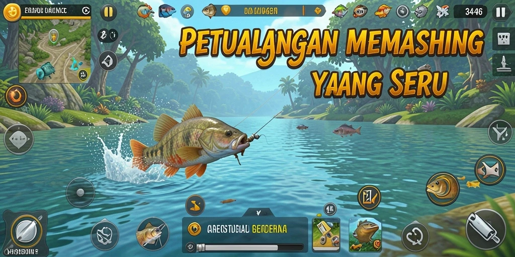 Tangkapan ikan yang memukau dalam gameplay 3446.