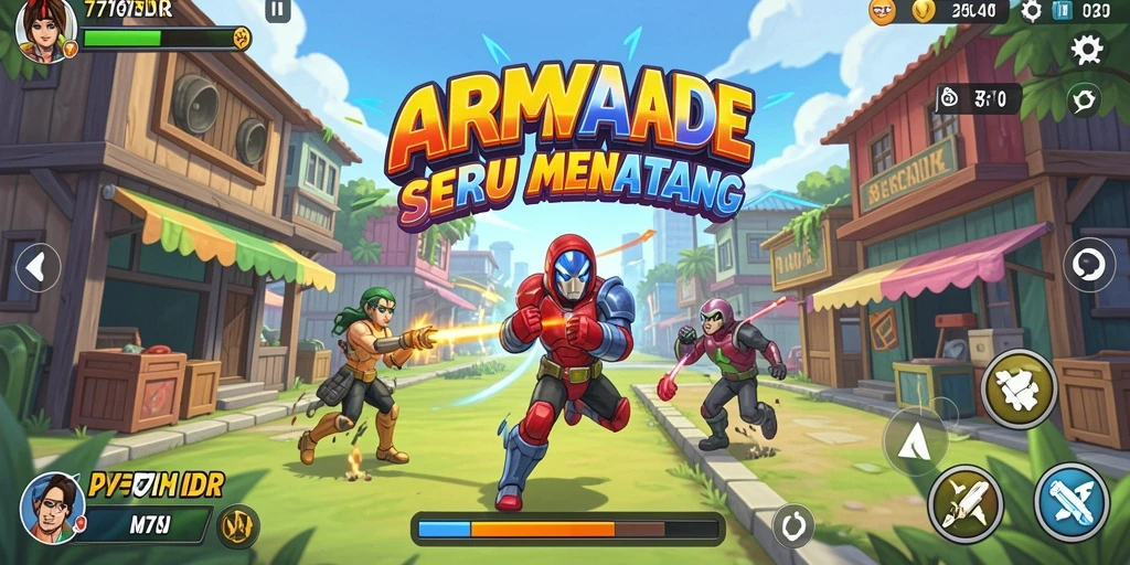 Screenshot permainan 777IDR menunjukkan aksi arcade yang seru.