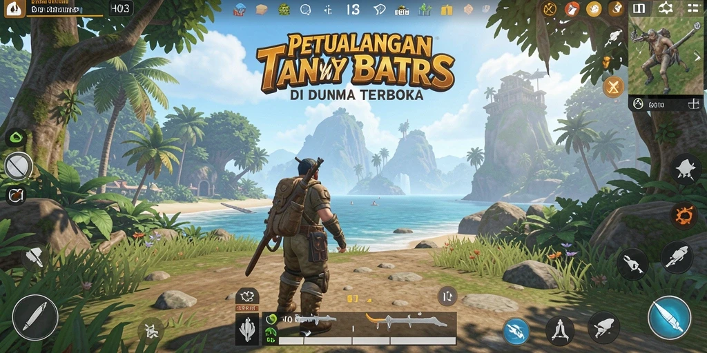 Tampilan gameplay H03 yang memukau dalam dunia terbuka.