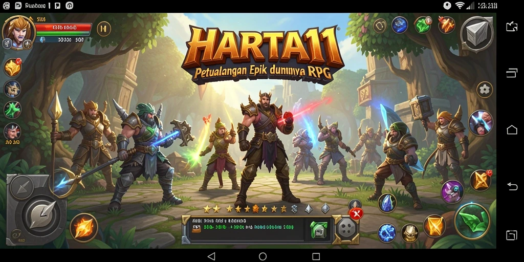 Tampilan menarik gameplay HARTA11 yang memukau dan dinamis.