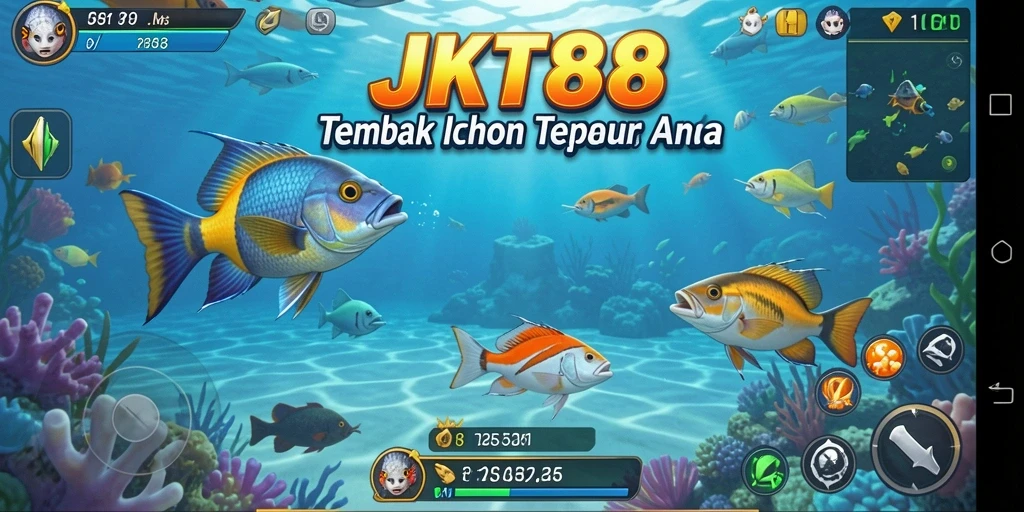 Gameplay menarik JKT88 menembak ikan dengan seru.