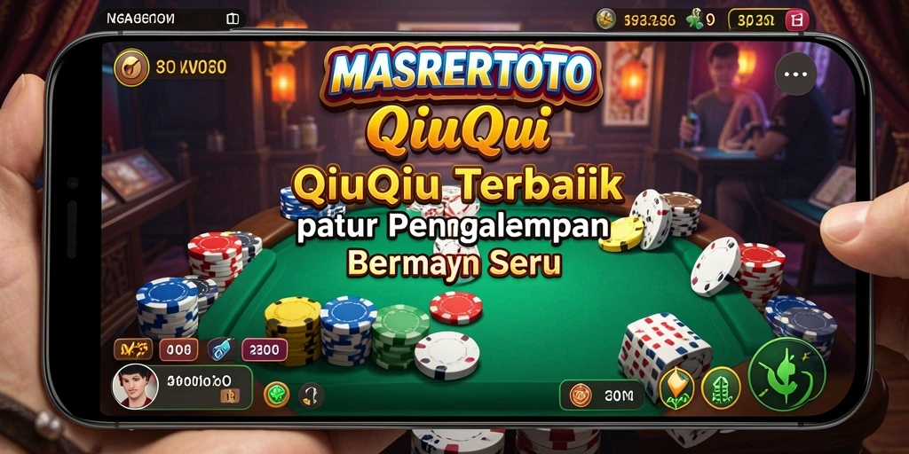 Tangkapan layar gameplay QiuQiu yang mendebarkan di MASRERTOTO.