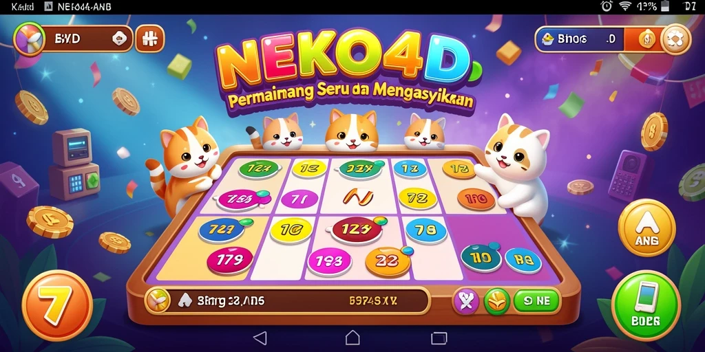 Tampilan gameplay Bingo yang memukau dan penuh warna.