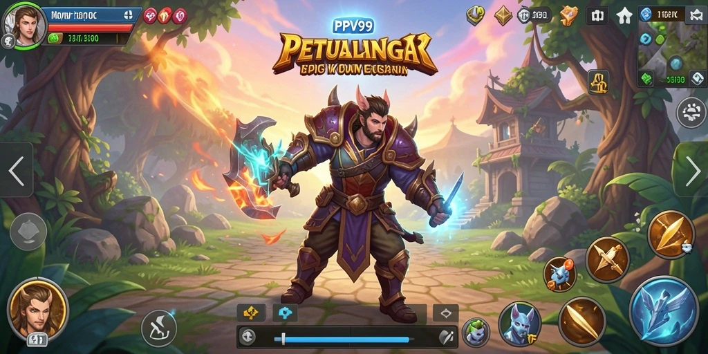 Screenshot sepenuh aksi dalam game RPG PPV99 yang penuh petualangan.