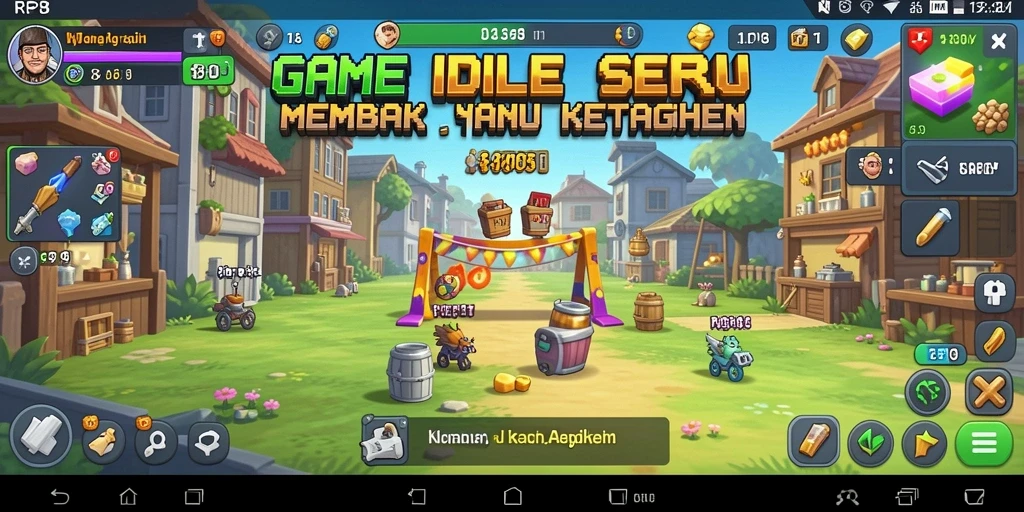 Screenshot utama RP8 menunjukkan gameplay yang santai dan seru.